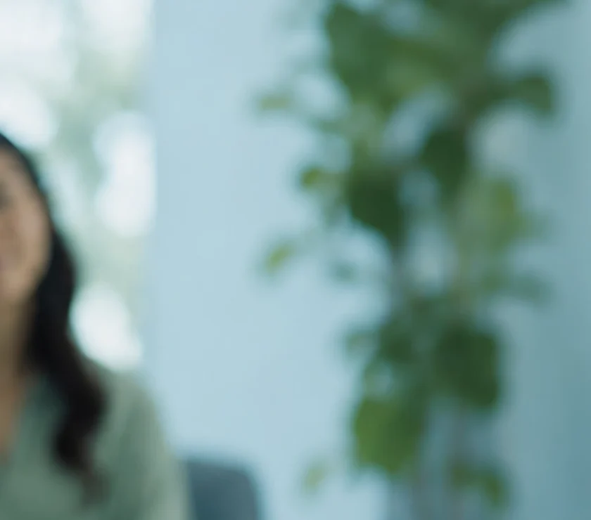 A female anxiety therapist meeting with a female patient.